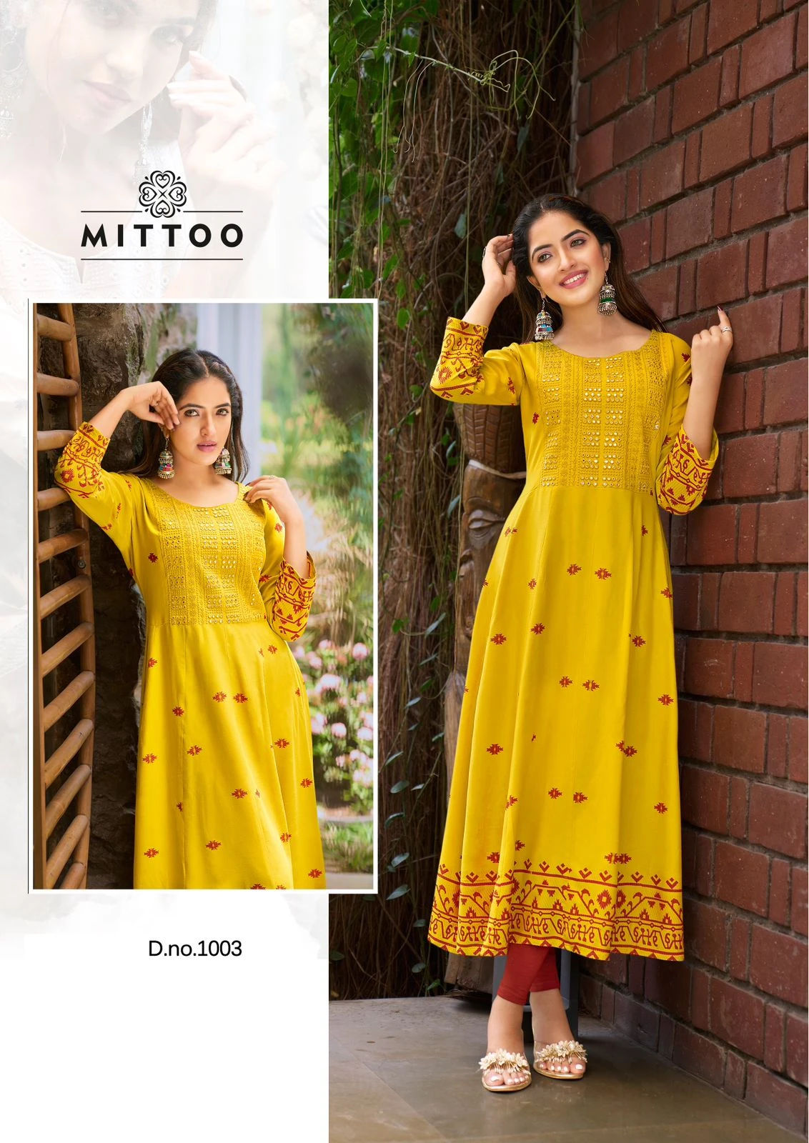 Mittoo Alisha Rayon Print Wholesale Fancy Kurtis Catalog — Wholesale Kurtis, Mittoo wholesale from Surat - Gallery Image 3
